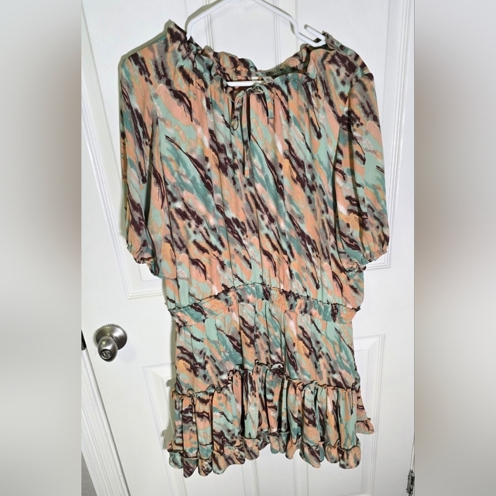 Versona Womens Maxi Summer Multicolor Stretchy Dress XL